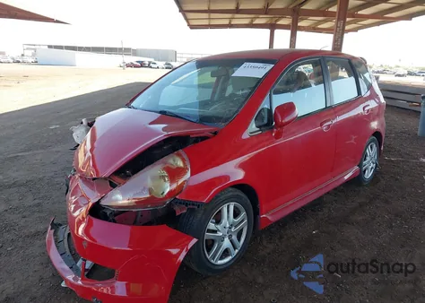 2008 Honda Fit Sport z USA, uszkodzony, nr VIN JHMGD38648S051402